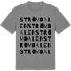 Mid Heather Gray t-shirt med Strömdalen ordlek t-shirt