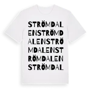 Strömdalen ordlek t-shirt – ekologisk bomull t-shirt från Pinshirt