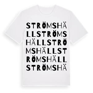 Strömshäll ordlek t-shirt – ekologisk bomull t-shirt från Pinshirt