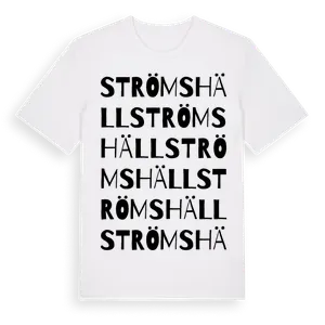 Strömshäll ordlek t-shirt – ekologisk bomull t-shirt från Pinshirt