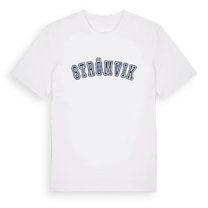 Strömvik college t-shirt – ekologisk bomull t-shirt från Pinshirt