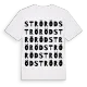 Ströröd ordlek t-shirt