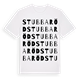 White t-shirt med Stubbaröd ordlek t-shirt