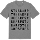 Mid Heather Gray t-shirt med Stubbarp ordlek t-shirt