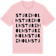Pink Cotton t-shirt med Stureholm ordlek t-shirt