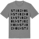 Mid Heather Gray t-shirt med Stureholm ordlek t-shirt