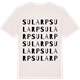 Vintage White t-shirt med Sularp ordlek t-shirt