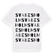 White t-shirt med Svabesholm ordlek t-shirt