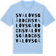Blue Soul t-shirt med Svalövsgården ordlek t-shirt