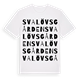 Svalövsgården ordlek t-shirt