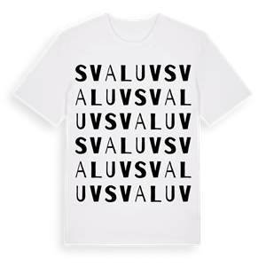 Svaluv ordlek t-shirt – ekologisk bomull t-shirt från Pinshirt