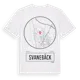 White t-shirt med Svanebäck t-shirt