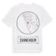 White t-shirt med Svaneholm t-shirt