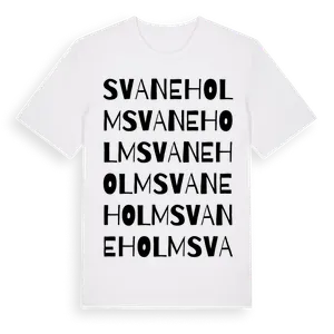 Svaneholm ordlek t-shirt – ekologisk bomull t-shirt från Pinshirt