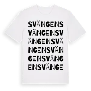 Svängen ordlek t-shirt – ekologisk bomull t-shirt från Pinshirt