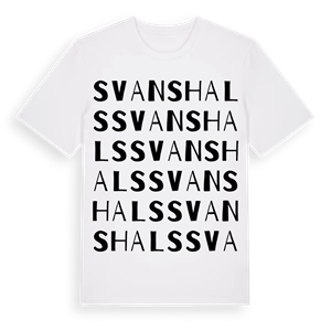 Svanshals ordlek t-shirt – ekologisk bomull t-shirt från Pinshirt