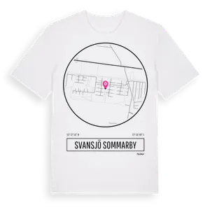 Svansjö Sommarby t-shirt – ekologisk bomull t-shirt från Pinshirt