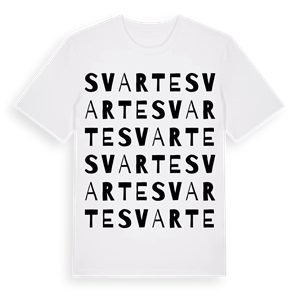 Svarte ordlek t-shirt – ekologisk bomull t-shirt från Pinshirt