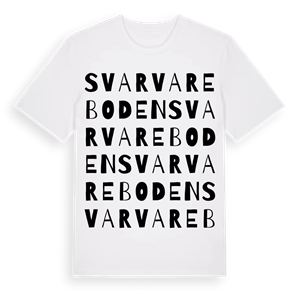 Svarvareboden ordlek t-shirt – ekologisk bomull t-shirt från Pinshirt