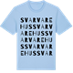 Blue Soul t-shirt med Svarvarehus ordlek t-shirt