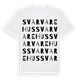 White t-shirt med Svarvarehus ordlek t-shirt