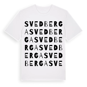 Svedberga ordlek t-shirt – ekologisk bomull t-shirt från Pinshirt