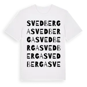 Svedberga ordlek t-shirt – ekologisk bomull t-shirt från Pinshirt