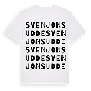 Sven Jons udde ordlek t-shirt – ekologisk bomull t-shirt från Pinshirt