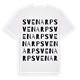 White t-shirt med Svenarp ordlek t-shirt