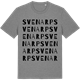 Mid Heather Gray t-shirt med Svenarp ordlek t-shirt