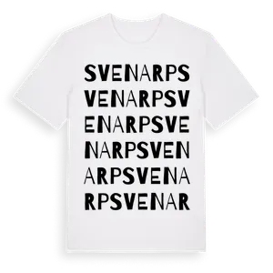 Svenarp ordlek t-shirt – ekologisk bomull t-shirt från Pinshirt