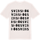 Vintage White t-shirt med Svenshög ordlek t-shirt