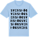 Blue Soul t-shirt med Svenshög ordlek t-shirt
