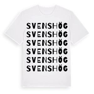 Svenshög ordlek t-shirt – ekologisk bomull t-shirt från Pinshirt
