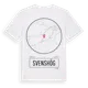 White t-shirt med Svenshög t-shirt