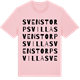 Pink Cotton t-shirt med Svenstorps villa ordlek t-shirt