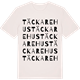 Vintage White t-shirt med Täckarehus ordlek t-shirt