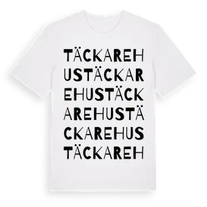 Täckarehus ordlek t-shirt – ekologisk bomull t-shirt från Pinshirt
