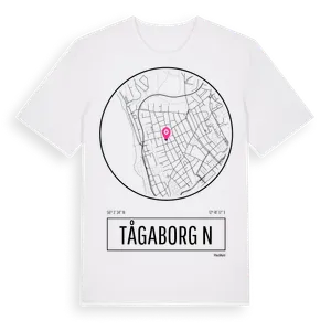 Tågaborg N t-shirt – ekologisk bomull t-shirt från Pinshirt