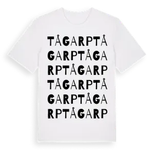 Tågarp ordlek t-shirt – ekologisk bomull t-shirt från Pinshirt