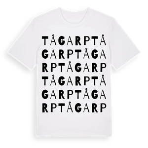 Tågarp ordlek t-shirt – ekologisk bomull t-shirt från Pinshirt