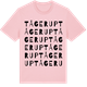 Pink Cotton t-shirt med Tågerup ordlek t-shirt