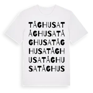 Tåghusa ordlek t-shirt – ekologisk bomull t-shirt från Pinshirt