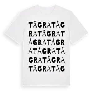Tågra ordlek t-shirt – ekologisk bomull t-shirt från Pinshirt