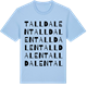 Blue Soul t-shirt med Talldalen ordlek t-shirt