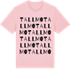 Pink Cotton t-shirt med Tallmo ordlek t-shirt