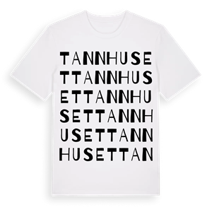 Tannhuset ordlek t-shirt – ekologisk bomull t-shirt från Pinshirt