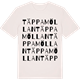 Vintage White t-shirt med Täppamöllan ordlek t-shirt