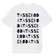White t-shirt med Tasseboda ordlek t-shirt