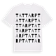 White t-shirt med Tattarp ordlek t-shirt